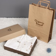 Organic Boom 男童印花長袖長褲睡衣套裝禮盒 2入+提袋