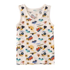 withorganic 男孩童施工印花背心