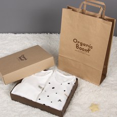 Organic Boom 女孩童黑珍珠小狗內衣 2入+購物袋