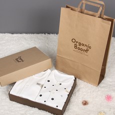 Organic Boom 女孩童黑珍珠小狗內衣 2入+購物袋