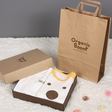 Organic Boom 女童小熊印花長袖睡衣套裝禮盒 2入+提袋