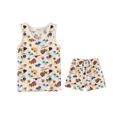 with organic 男童背心 + 四角內褲 施工中