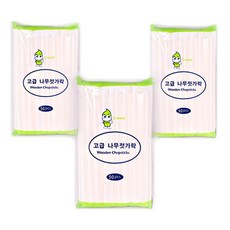 클리프 종이포장 고급 나무젓가락, 50개입, 3개