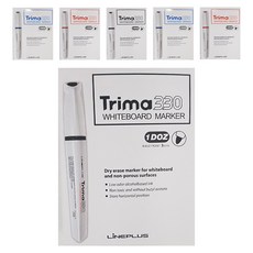 LINEPLUS 3色白板筆, 隨機發貨, 6件