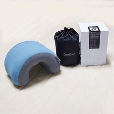 Rubber tree 便攜式記憶泡沫睡眠枕, 藍色