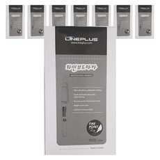 LINEPLUS 白板筆, 黑色的, 8件