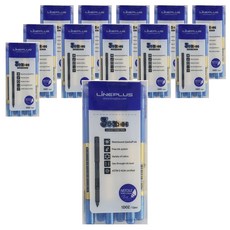 LINEPLUS 滾珠筆 3000m 0.38mm 12入, 藍色, 12件