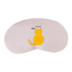 Easy Warm貓咪尾巴涼感眼罩 紅色, 1件, 1個