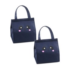 市集感性 動物野餐保冷袋 2入, 海軍藍