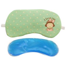 Easy Warm I Love You涼感眼罩 綠色, 1件, 1個