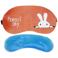 Easy Warm My Little Bunny涼感眼罩 橘色, 1件, 1個