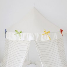 CASA VERDE 嬰兒半圓形床幔窗簾 2入, 奶油色