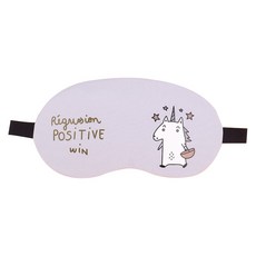 Easy Warm可愛獨角獸涼感眼罩 天藍色, 1件, 1個