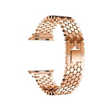 윰플 애플워치 3/4/5 메탈 도트체인 밴드 (38/40mm 호환 가능), 로즈골드, 1개