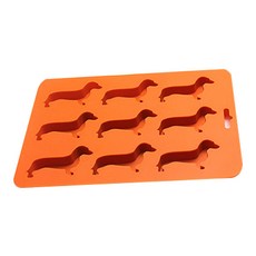 YN 臘腸狗矽膠製冰盒, 單一顏色, 1個