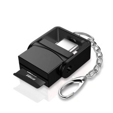 Techman 現代鏈條式 OTG Type-C 轉接頭, 單一商品, 黑色