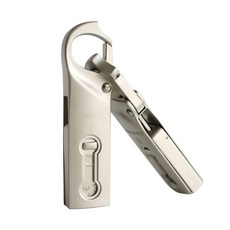 테크맨 플래시 고리 OTG USB Micro USB 실버, 16GB, 1개