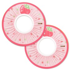 Manito 水果印花洗頭帽 2入, 草莓款, 2個