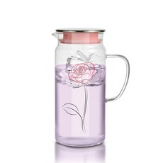 디오바코 내열유리물병, 핑크, 1.2ml, 1.2L, 1개