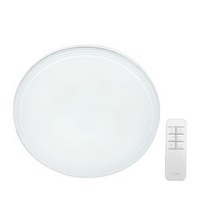 DAYON 圓形LED遙控吸頂燈 簡約 60W, 燈泡色, 晝光色