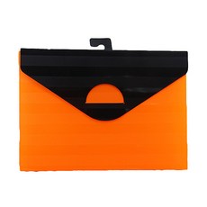Melting Home格紋掛勾文件包, 橘子, 1個