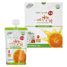영농조합법인 제주친환경 제주향기 감귤주스, 5개입, 120ml