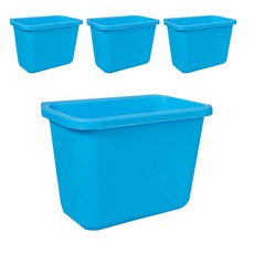 블럭마트 음식물쓰레기 바스켓, 블루, 4개