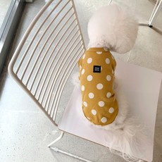 MAGDOG Baning Dot寵物T恤, 芥末黃