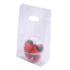 봄91 D-7 210ml 돔형 투명 디저트컵 50p + PE 비닐 쇼핑백미니 50p, 1세트