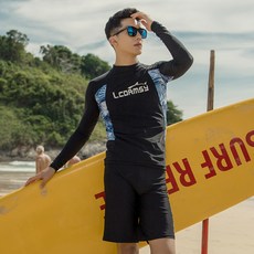 NAYA STYLE 男式 LCDRMSY Cancun Rash Guard 套裝上衣 + 短褲 60-52-18