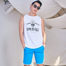 나야스타일 남성 나폴리 나시 커플 래쉬가드 상의