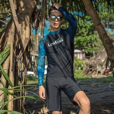 NAYASTYLE 男款 LCDRMSY 雪梨防曬上衣 + 短褲套裝