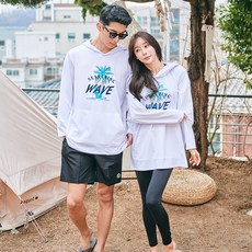 NAYA STYLE 情侶款圖案印花連帽衫