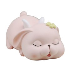 미니띠네 눈 감은 아기 토끼 저금통, 혼합 색상, 1개
