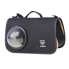 레드퍼피 시슬라 반려동물 우주선가방, 다크블랙, 1개