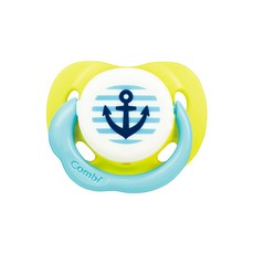 콤비 스마일 노리개 젖꼭지, 마린 옐로우, L(8개월~18개월), 1개