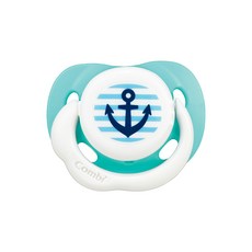 콤비 스마일 노리개 젖꼭지, 마린 블루, S(신생아~3개월), 1개