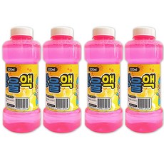 애들랜드 비눗방울 리필 500ml x 4p, 혼합 색상, 4개