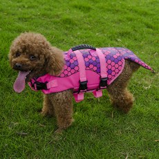 ZEZEPET 魚造型寵物救生衣 G316PDSJ004, 亮粉色