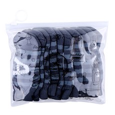 KAXIYA 條紋針織襪鐵套 10p, 深灰色+淺灰色