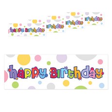 派對邦圓點生日派對掛布 5入, 混色