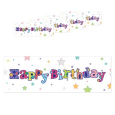 派對Pang星星生日派對橫幅 5入, 混色