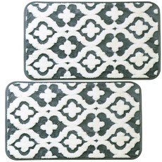 CASA VERDE 幸運腳踏墊 2入, 灰色