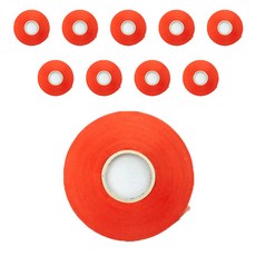 PARTY PANG 彩色緞帶 1.2cm 10入, 紅色, 30m