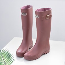 GODSHOE 女士扣帶長款雨靴