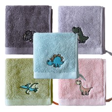 Guy Laroche 無限恐龍朋友圈毛巾, 隨機發貨, 5個