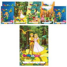 DADA 全彩童話線圈空白繪畫本40頁, 隨機發貨, 10片