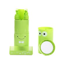 I Love Home 旅行用盥洗5件全套組 綠色, 1套