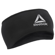 Reebok 銳步 跑步頭帶 RRAC-10126, 黑色 + 銀色, 1個
