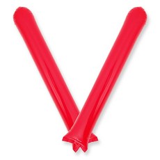 BS 응원용 막대풍선, 레드, 100개입